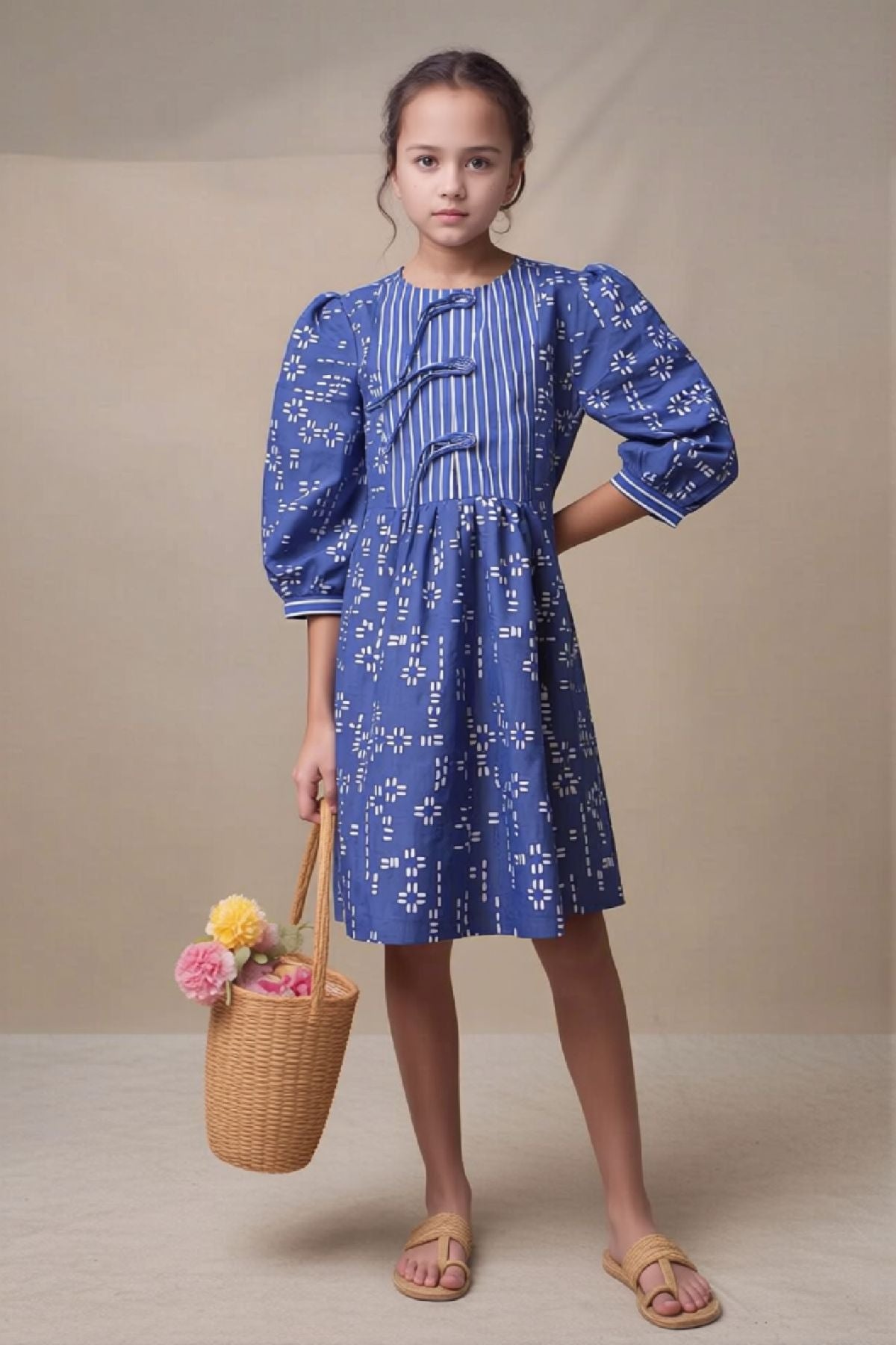 Sekar Dress Batik Anak Perempuan